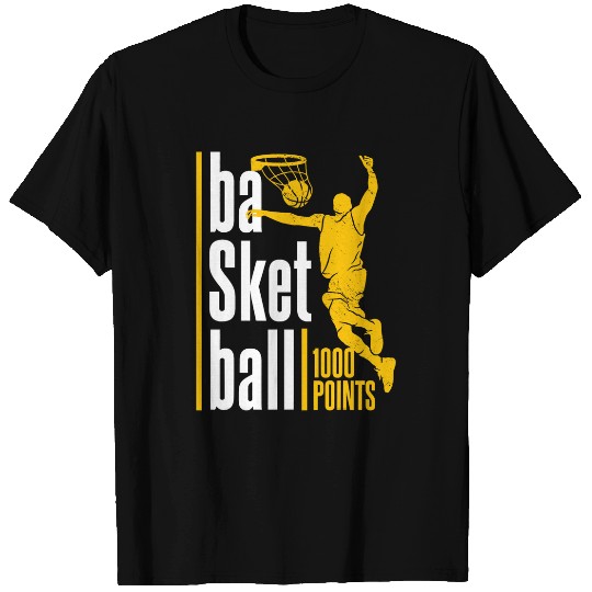 1000 Points Basketball Scorer High School Basketball Player 2 T-Shirts