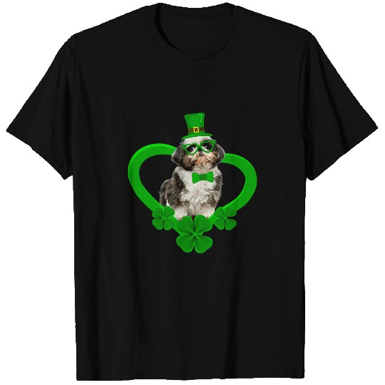 Awesome Shih Tzu Saint Patricks Day Dog Dad Mom T-Shirts