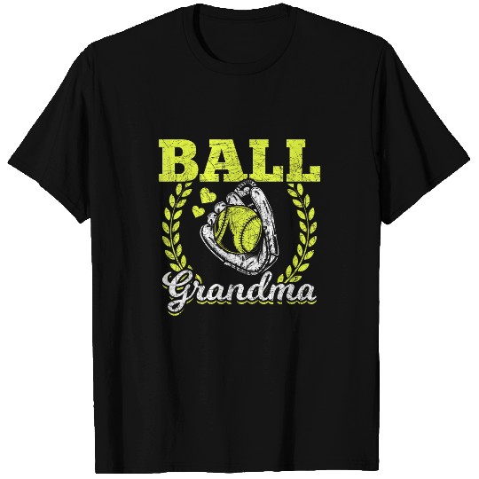 Ball Grandma Mothers Day American Game Sport Softball T-Shirts