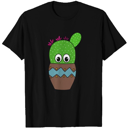 Cute Beavers Tail Cactus In Earthen Pot T-Shirts