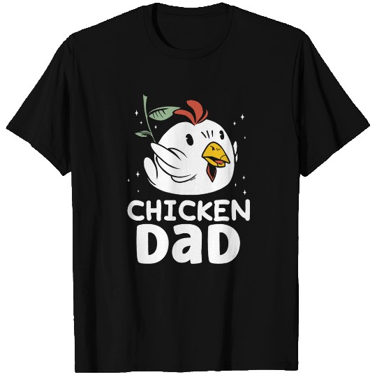 Chicken Lover Dad Rooster Keeper Poultry Chickens Chicken Father T-Shirts