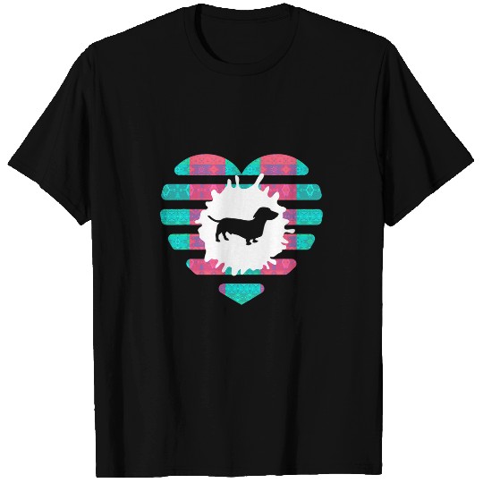 Abstract Dachshund Illustration T-Shirts