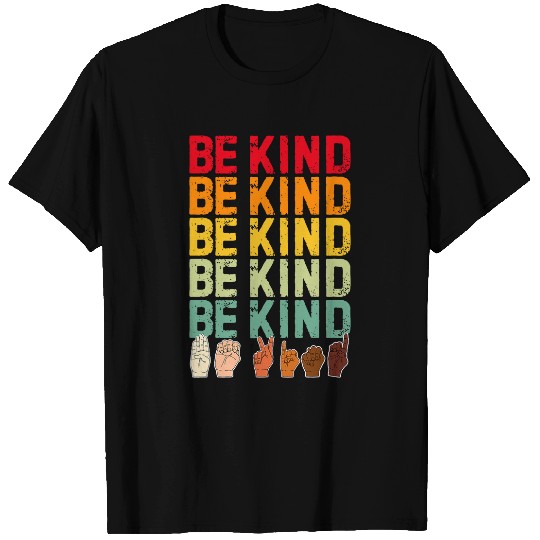 ASL Be Kind No Bully Orange Unity Day Rainbow antis Bullying 2 T-Shirts