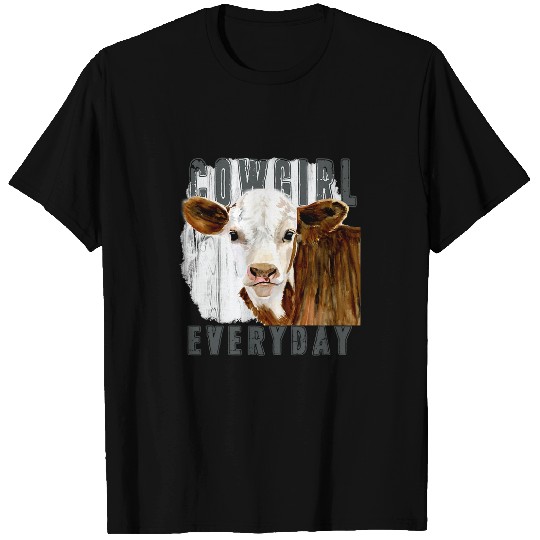 Cow Lover Cowgirls Everyday Cute Cow Country Western T-Shirts