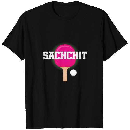 Sachchit Name Girls Table Tennis Ping Pong Game Racket Sport T-Shirts