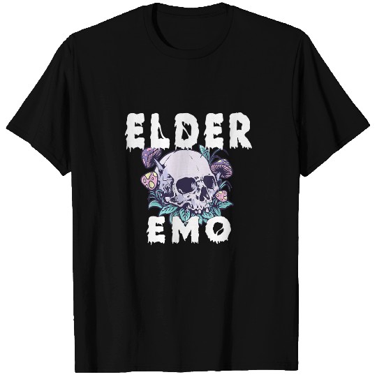 Elder Emo Funny Emo Music Fan Scene Alternative 90s Kids Pun 1 T-Shirts