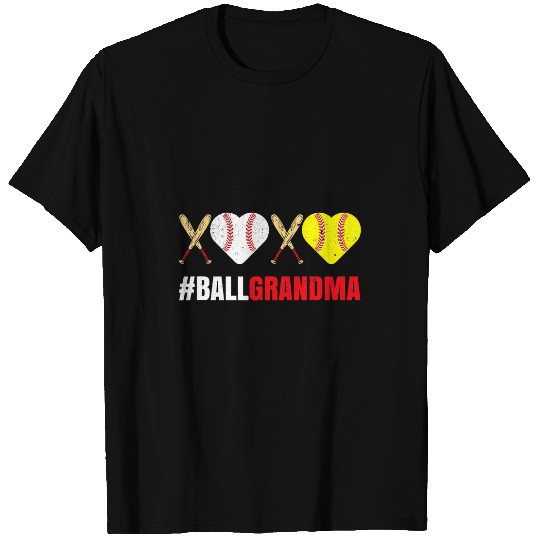 Ball Grandma Baseball Softball Proud Nana Mothers Day T-Shirts