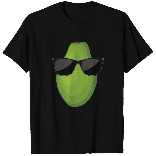 Lacrosse Gift Funny Papaya Fruit With Sunglasses Love Vegan Food T-Shirts