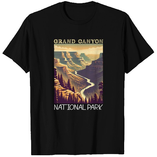 vintages Grand Canyon National Park outdoor Camping Vacation T-Shirts