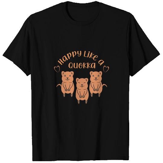 Lacrosse Gift Happy Like A quokkas Funny Daizy quokkas Stuffed Animal T-Shirts