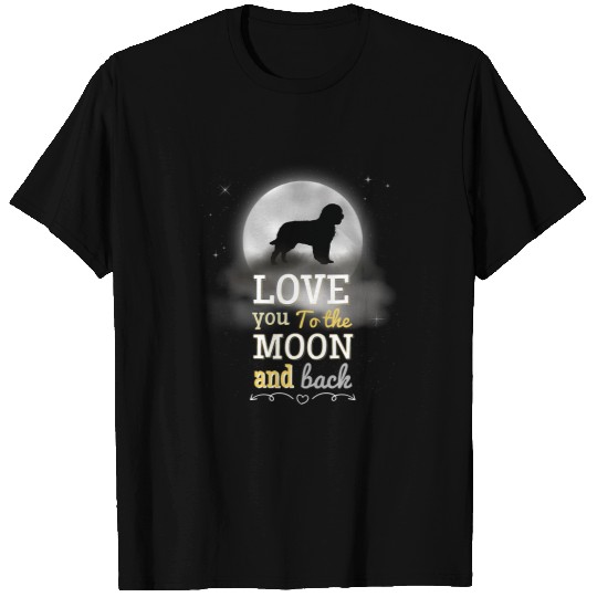 American Brown Water Spaniel Love To The Moon T-Shirts
