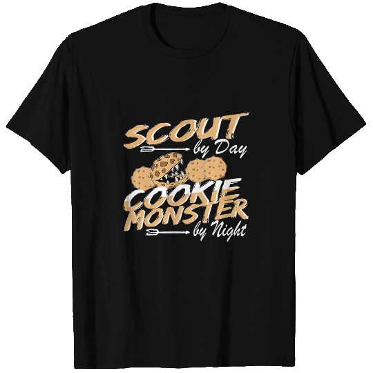 Scout by Day Cookie Monster by Night Cookie seller fun T-Shirts