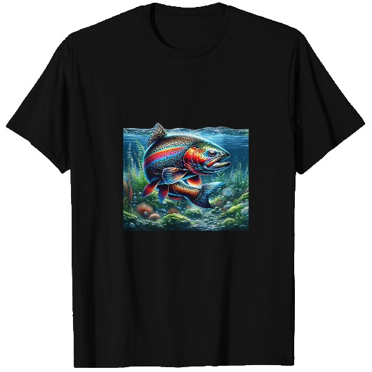 Trout Fishing River Lake T-Shirts