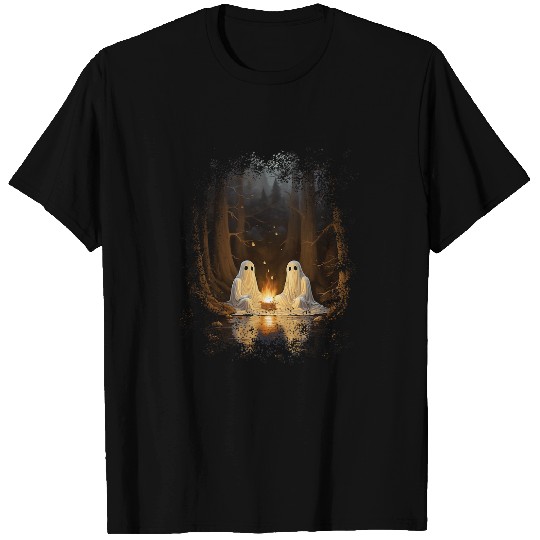 vintages ghosts Campfire Camping Gothic Halloween 2 T-Shirts