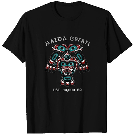 Alaska Native American Indian Tlingit Haida Gwaii Eagle Bear T-Shirts