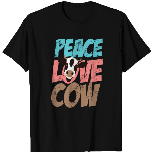 Cow Lover Cute Peace Love Cow For Men Women Kids Funny Animal 24 T-Shirts