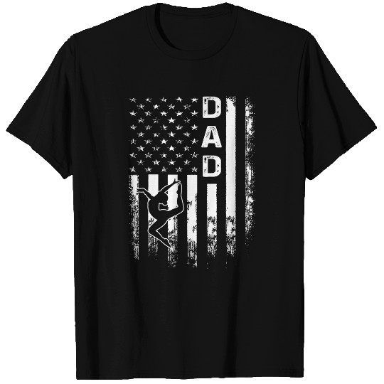 Gymnastics Dad American Flag vintages Christmas Xmas T-Shirts