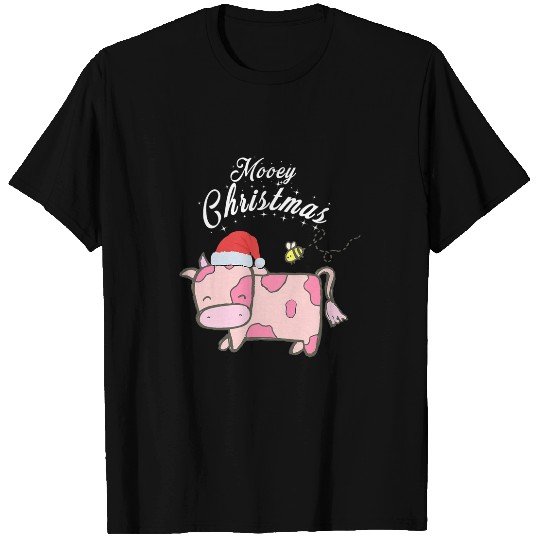 Cow Lover Strawberry Cow Christmas Mooey Christmas Cow Lover T-Shirts