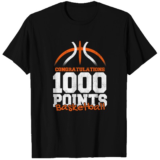 1000 Points Basketball Scorer High School Basketball Player 5 T-Shirts