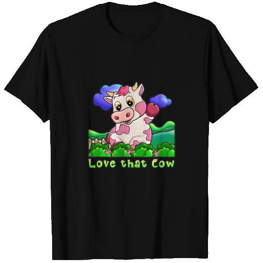Cow Lover Strawberry Cow Design 21 T-Shirts