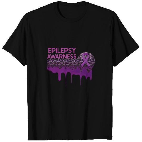 Epilepsy warriors leopard print Epilepsy Awareness month T-Shirts