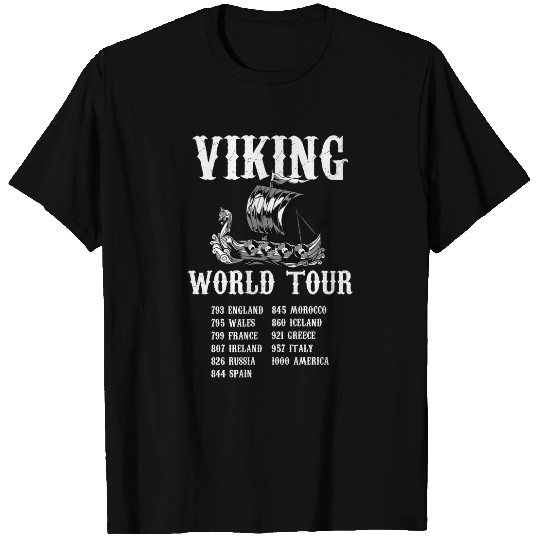 Viking World Tour Norse Mythology Nordic Historical Era T-Shirts
