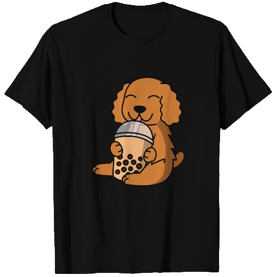 Boba Bubble Milk Tea Cocker Spaniel Dog 2 T-Shirts