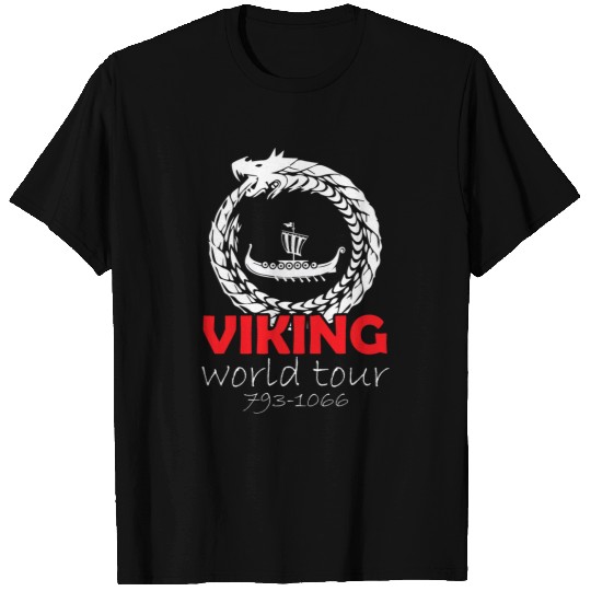 Viking World Tour Funny Norse Ship Product T-Shirts