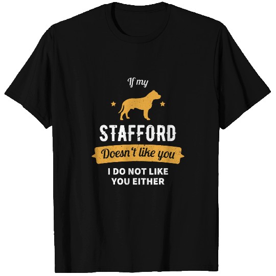 Dog Staffordshire Bull Terrier Funny vintages Stafford Terrier T-Shirts