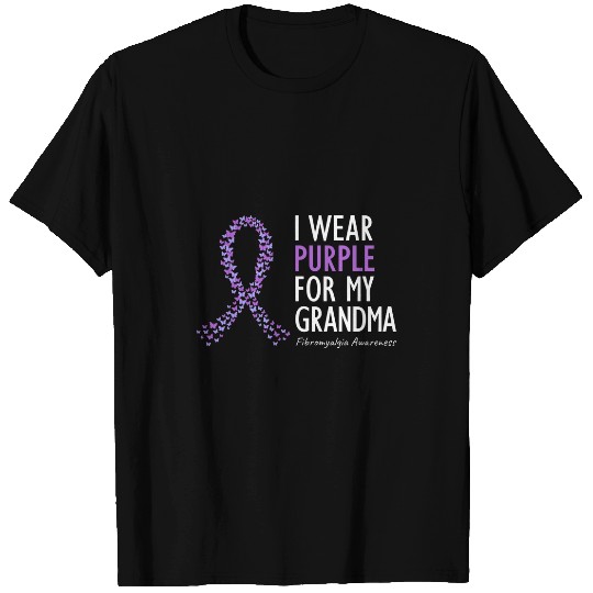 I Wear Purple For My Grandma   Fibromyalgia Awareness T-Shirts