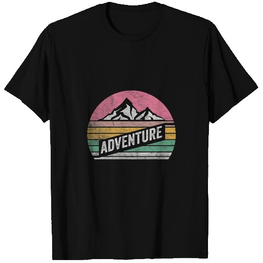 Womens Lightweight Hiking Mountain Adventure Retro Camping T-Shirts