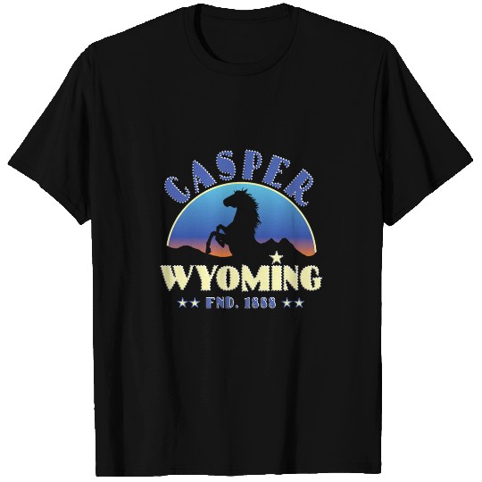 Horse Lover Casper Wyoming WY Wild Horse T-Shirts