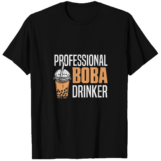 Professional Boba Tea Drinker Funny Bubble Tea T-Shirts