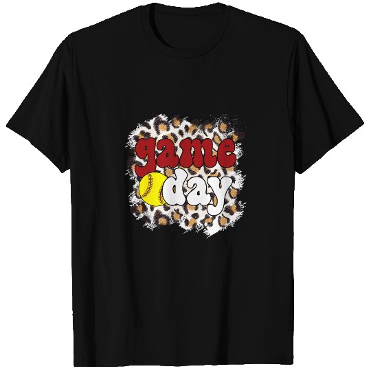 Game Day Leopard Softball Game Day 1 T-Shirts