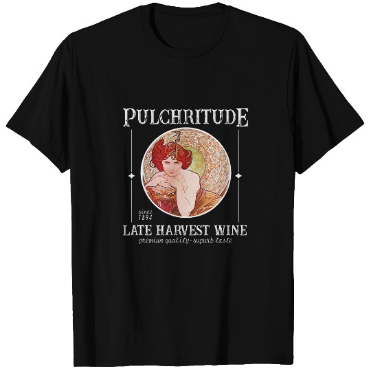Art Nouveau Pulchritude Late Harvest Wines Faux 23 T-Shirts