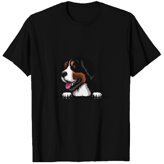 Bernese Mountain Dog Breed Popping Up Fun Dog Owner T-Shirts