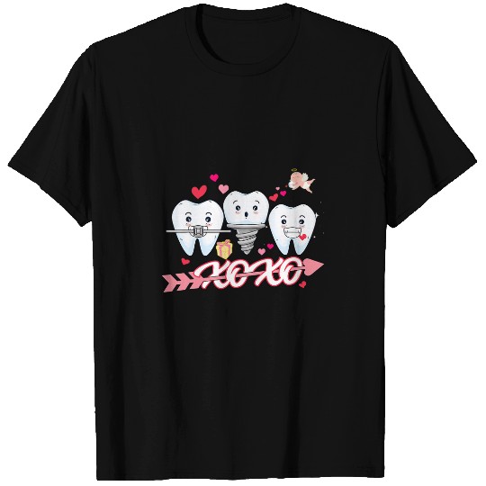 Happy Valentines Day dental dentiste teeth funny sarcastic T-Shirts