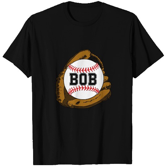 Baseball Bob Fathers Day Funny Baseball Catch Glove T-Shirts