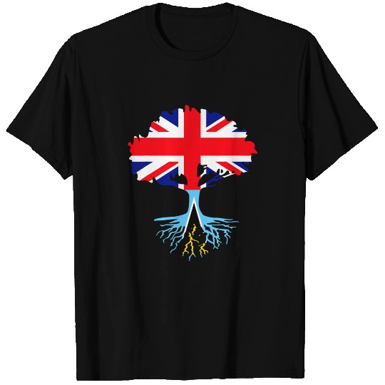 British Grown St Lucian Roots englands And St Lucia Pride T-Shirts
