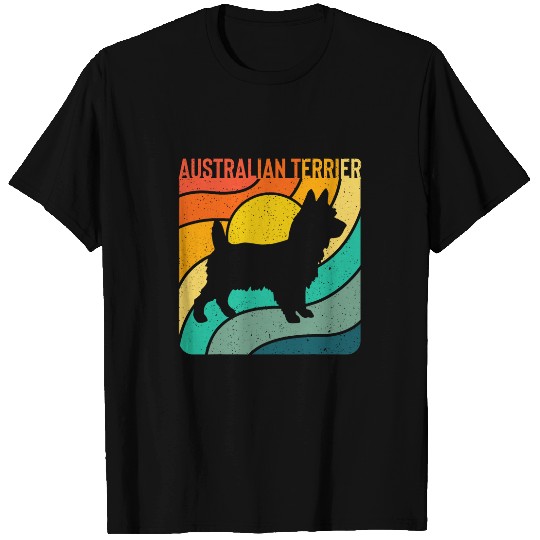 Australian Terrier vintages Retro Dog Mom Dad Gift 3 T-Shirts