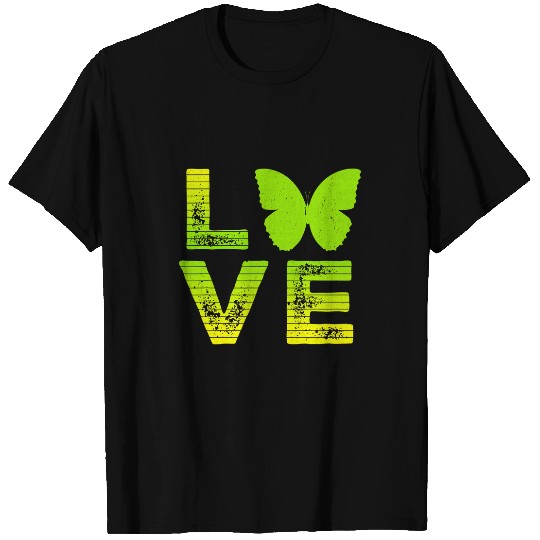 I Love Butterflys Insect Butterfly Loving Boys 2Girls T-Shirts