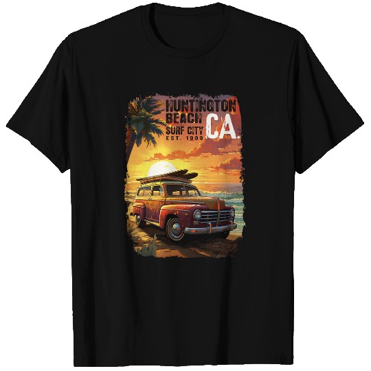 Retro Classic SurfCity CA Huntington Beach T-Shirts
