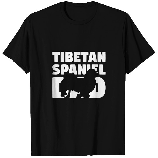 Dog Father Gift Tibetan Spaniel Dad Funny Tibetan Spaniel T-Shirts