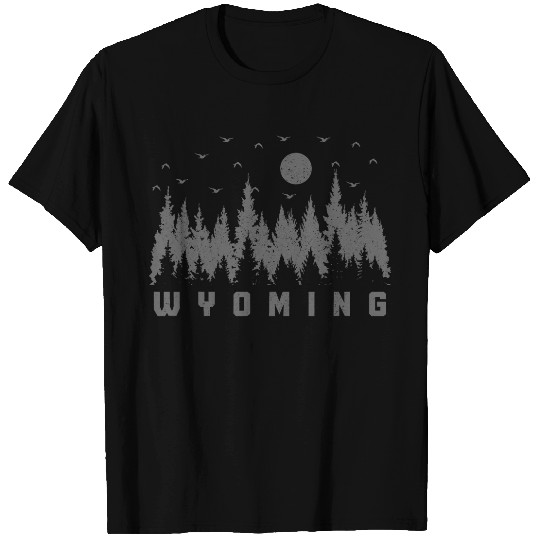 Wyoming Nature Lover Forest Hiking T-Shirts