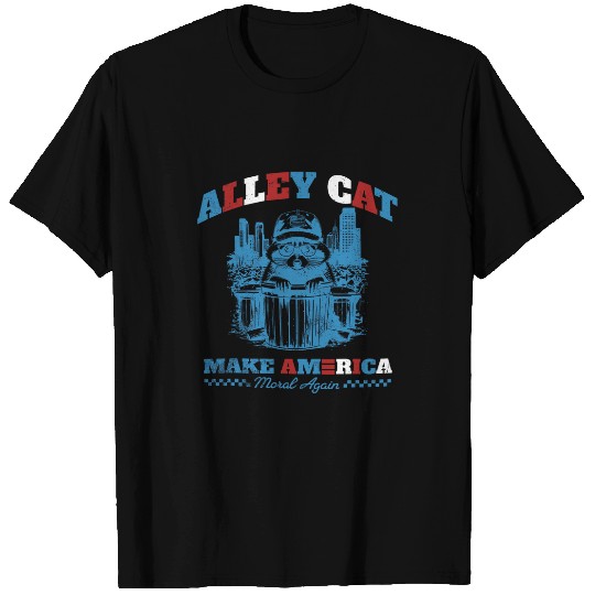 Raccoon Pet Alley Cat Make Moral Again Funny Debate Election Raccoon T-Shirts