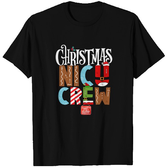 Christmas NICU Crew Neonatal nurses NICU Techs Secretary T-Shirts