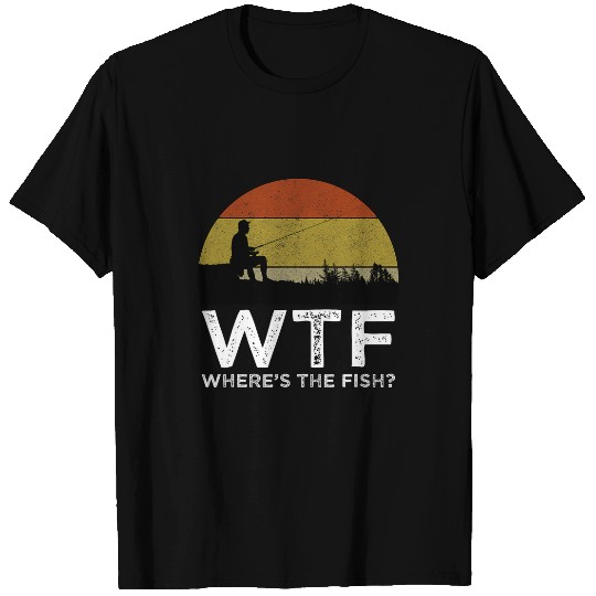 WTF Wheres The Fish Funny Fishing T-Shirts