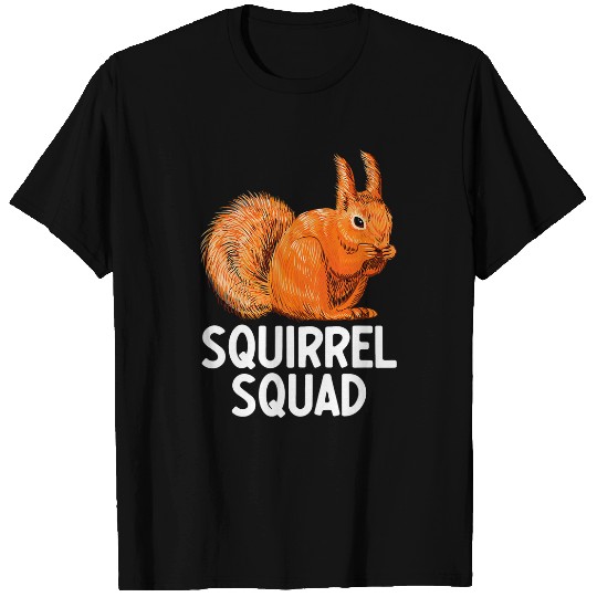 Squirrel Pet Squad Chipmunks Lover Squirrel bests Friend T-Shirts