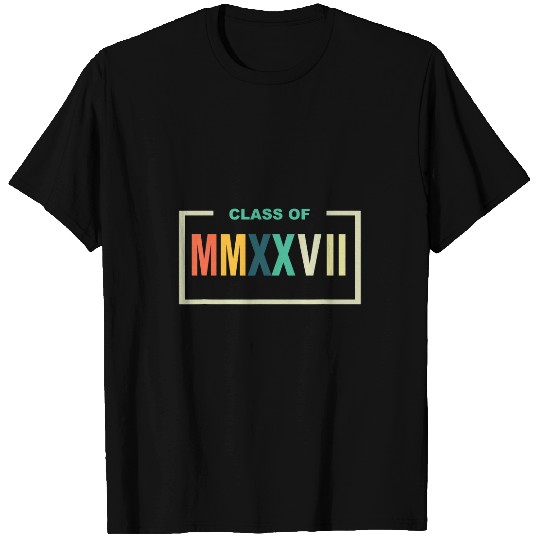 Class of 2027 Roman Numerals Freshman Math Student T-Shirts