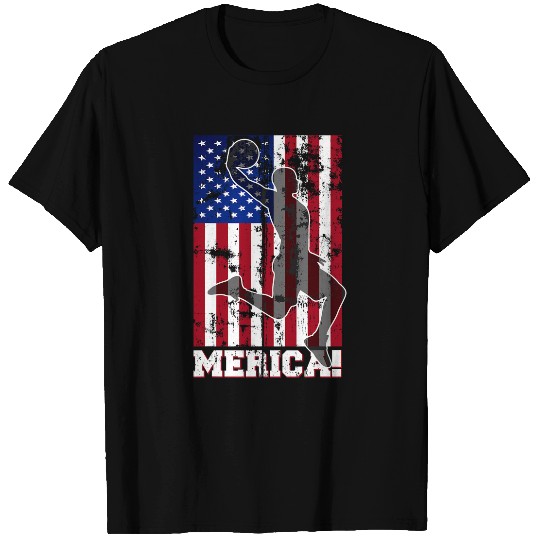 American Flag Basketball USA Flag 4th of July Men Boys Kids 3 T-Shirts
